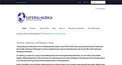 Desktop Screenshot of lifting-slings.org