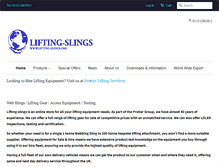Tablet Screenshot of lifting-slings.org